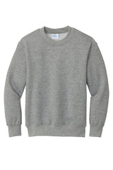 Port & Company® Youth Core Fleece Crewneck Sweatshirt - Athletic Heather